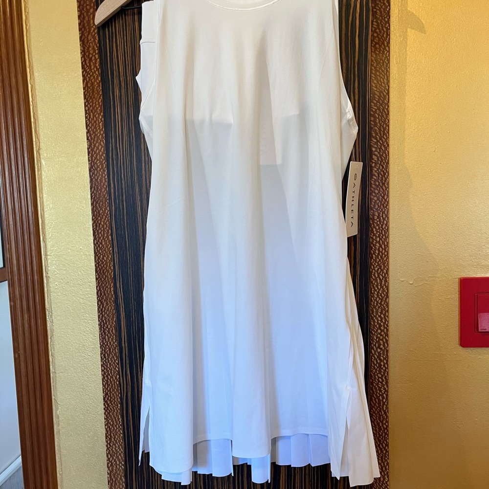 Athleta White Sleeveless Mini Dress